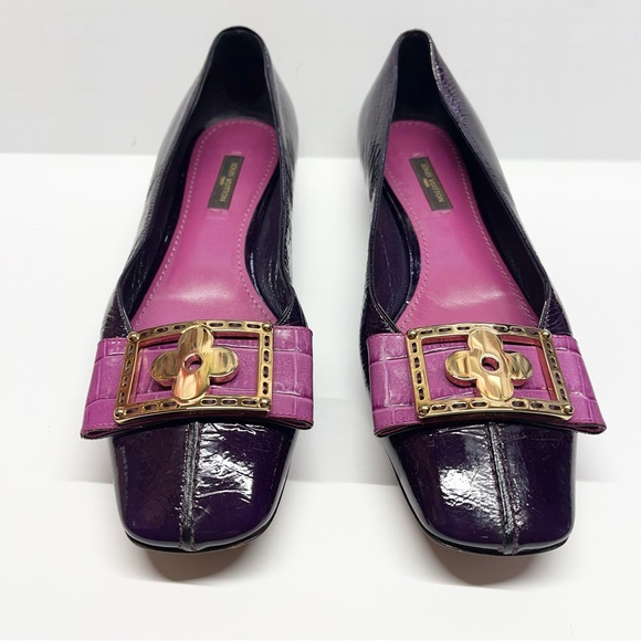Louis Vuitton Patent Leather Flower Flats Size 37 - Picture 5 of 11